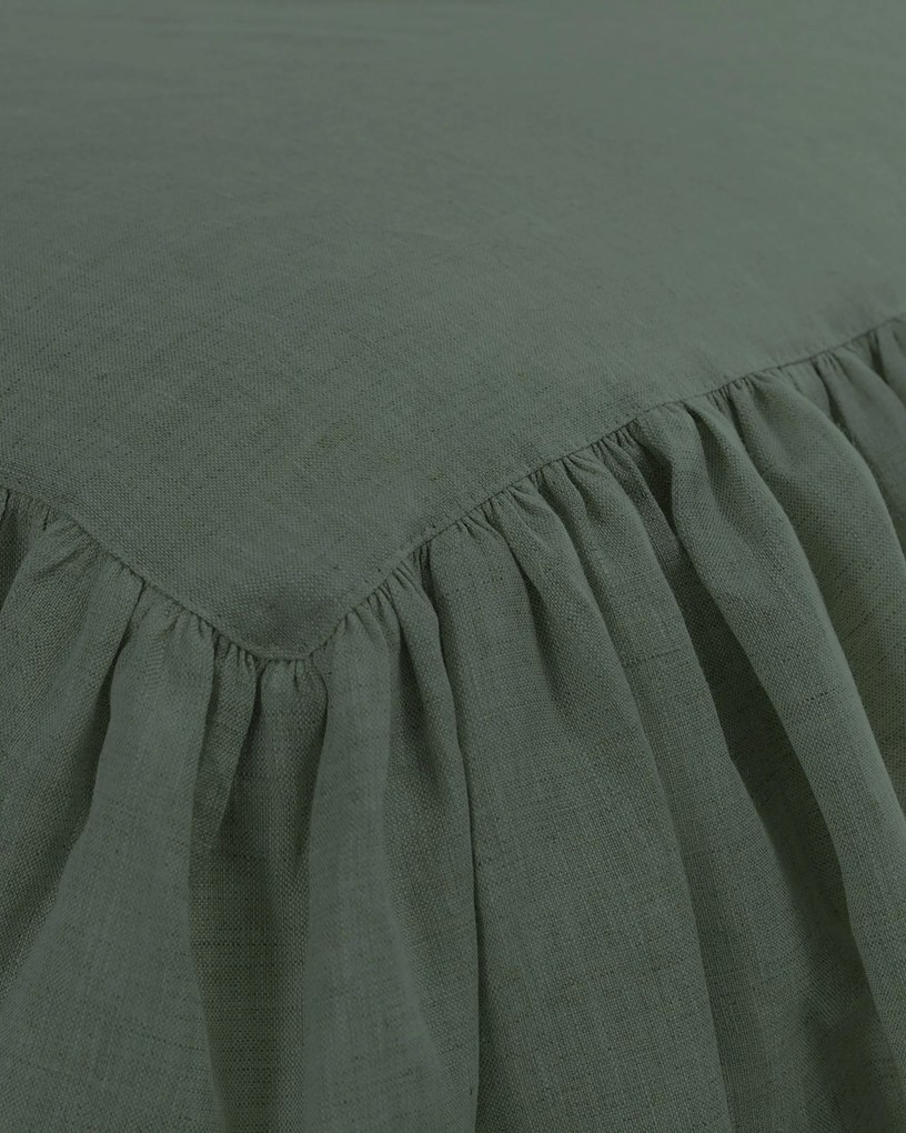 Narzuta na łóżko 160 x 210 cm frilly green