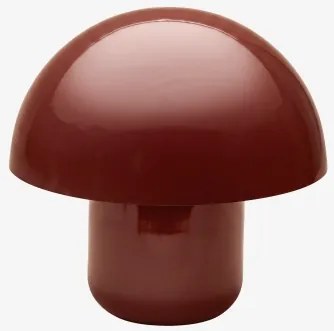 Lampa Stołowa ↑30 Cm Z Żelaza Zyora Czerwone Wino - Sklum