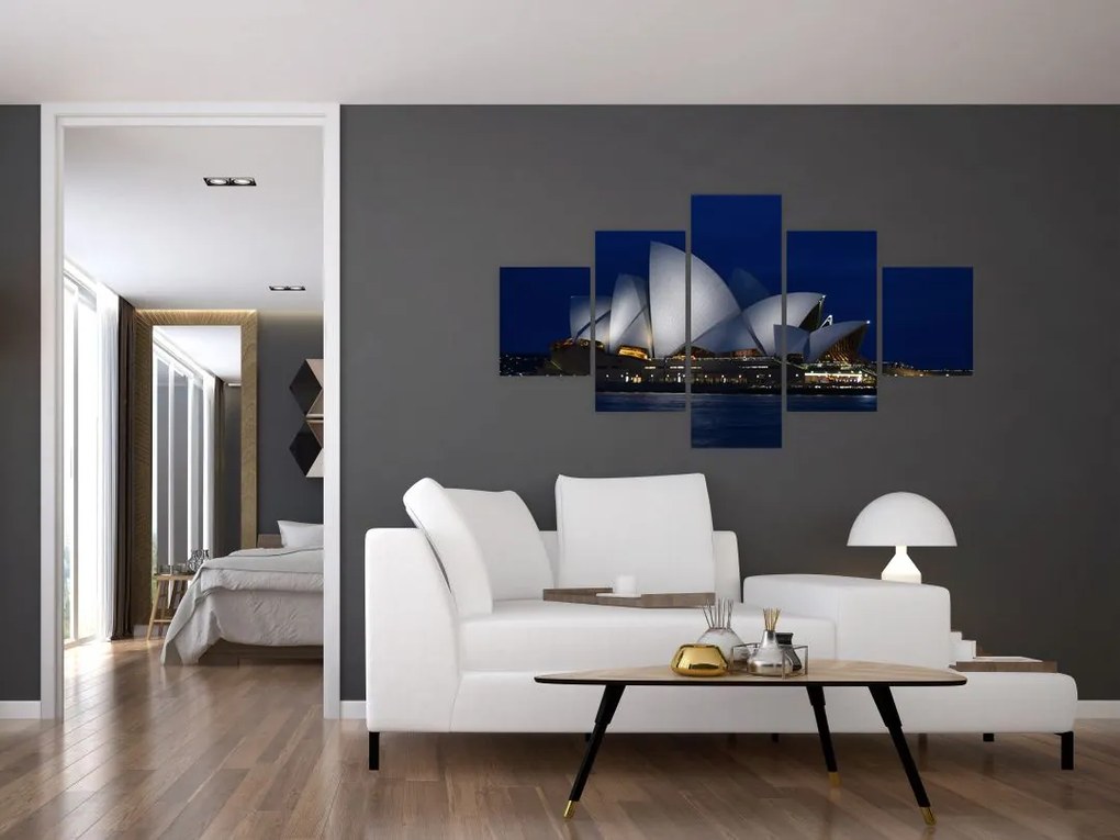 Obraz Sydney w nocy (125x70 cm)