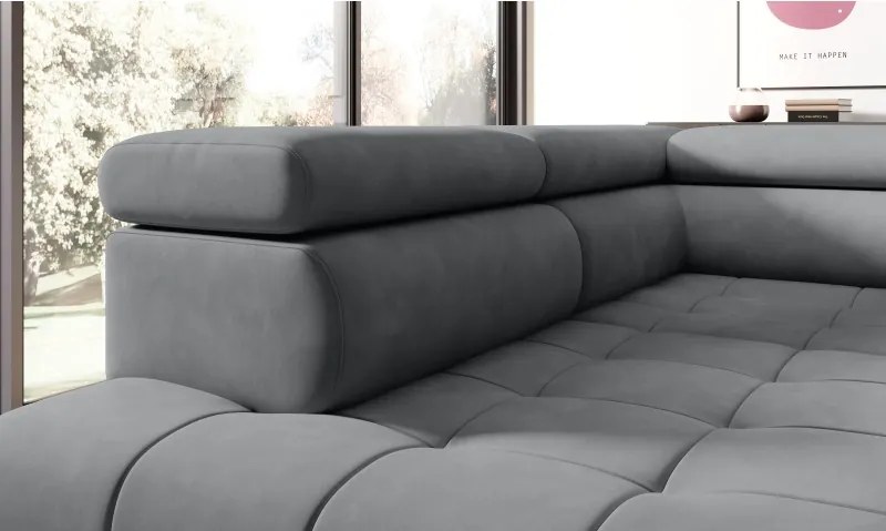 Narożnik CHIVAS L Lewostronny z Elektryczną regulacją siedziska wolnostojący tkanina Element 04 WERSAL