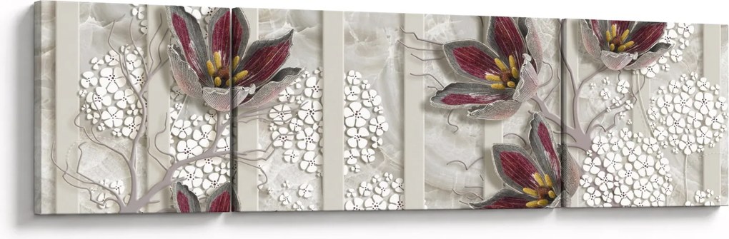 Obraz - Kwiaty dekoracyjne (170x50 cm)