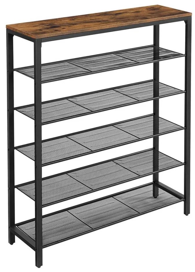 Szafka na buty DAVOR brązowa/czarna