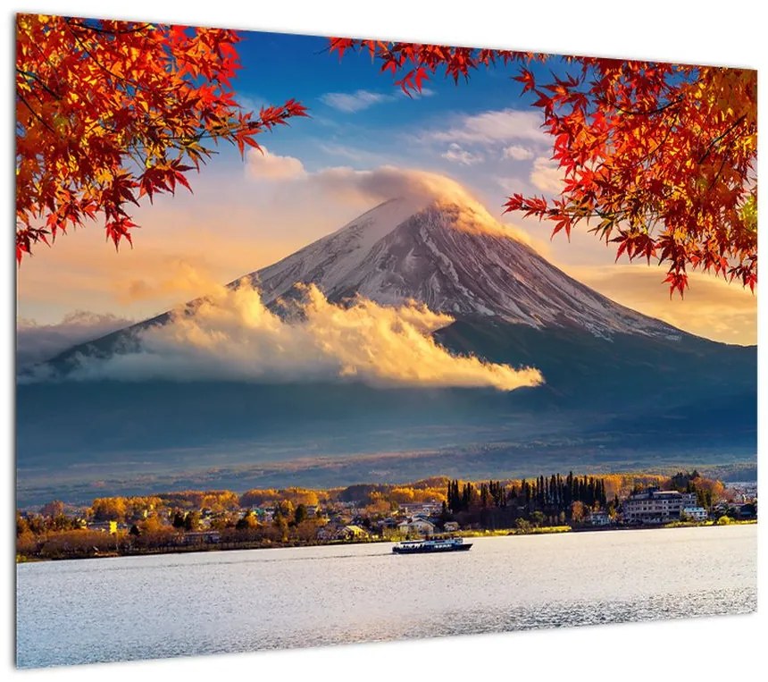 Obraz na szkle - Japonia, Góra Fuji (70x50 cm)