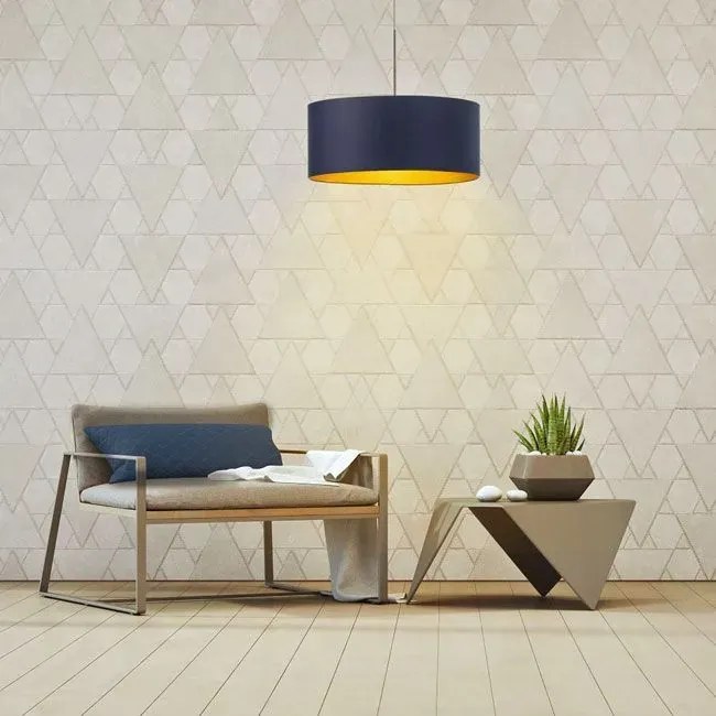 Elegancka lampa wisząca z abażurem 60 cm - G8-K09