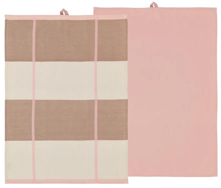 Bawełniane ścierki zestaw 2 szt. 50x70 cm Blocks – Södahl