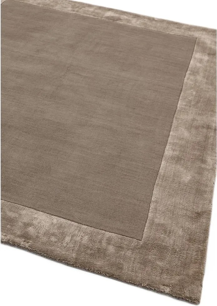 Brązowy dywan z mieszanki wełny tkany ręcznie 160x230 cm Ascot – Asiatic Carpets