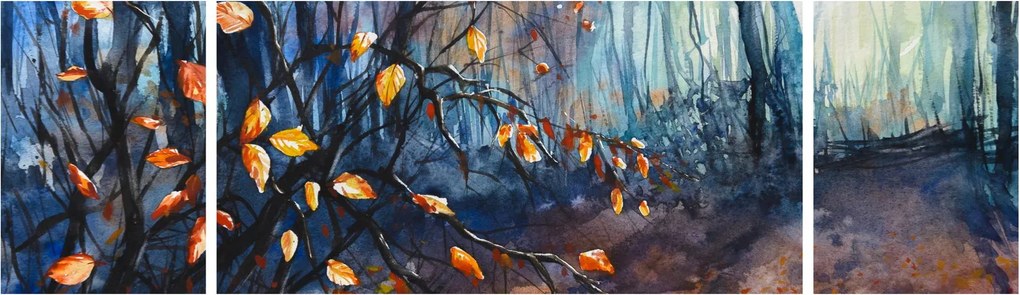 Obraz - Promienie jesiennego słońca (170x50 cm)
