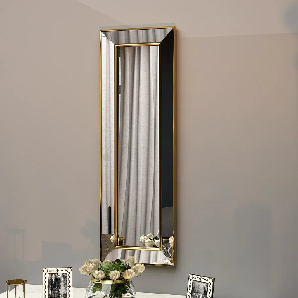 Lustro Carlos Gold 30 x 90 cm