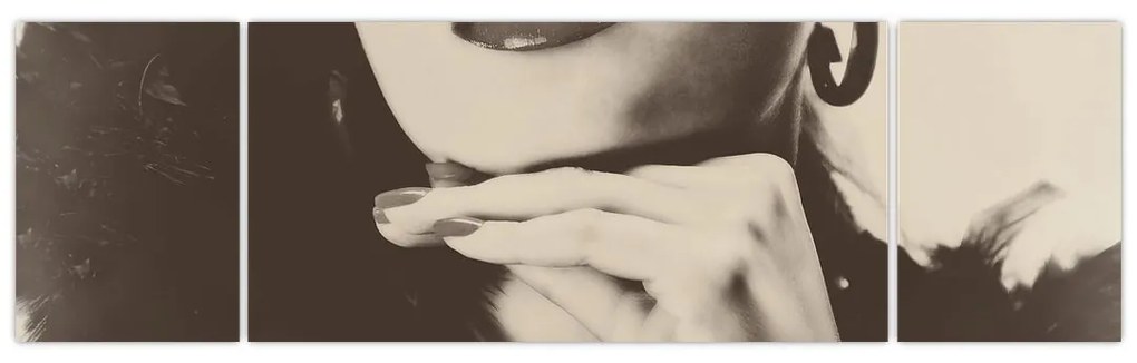 Obraz - Vintage zdjęcie kobiety (170x50 cm)