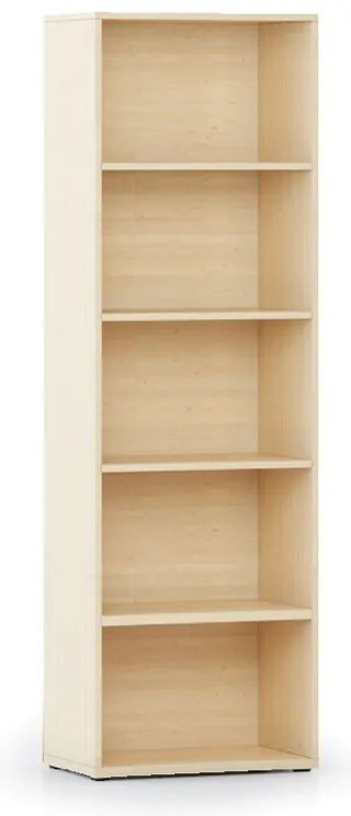 Biblioteka INTEGRO, 1920 x 600 x 400 mm, 4 półki, buk