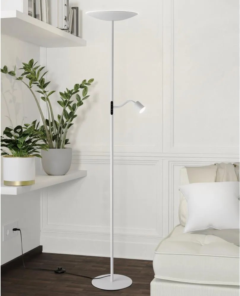 Eglo 901978 - ściemniana lampa stojąca LED CONIVARINO LED/26,5W/230V +LED/4W biała