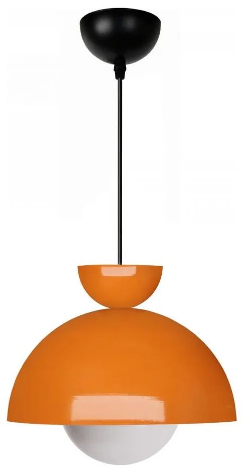 Lampa wisząca na przewodzie SALVA 1xE27/15W/230V pomarańczowa