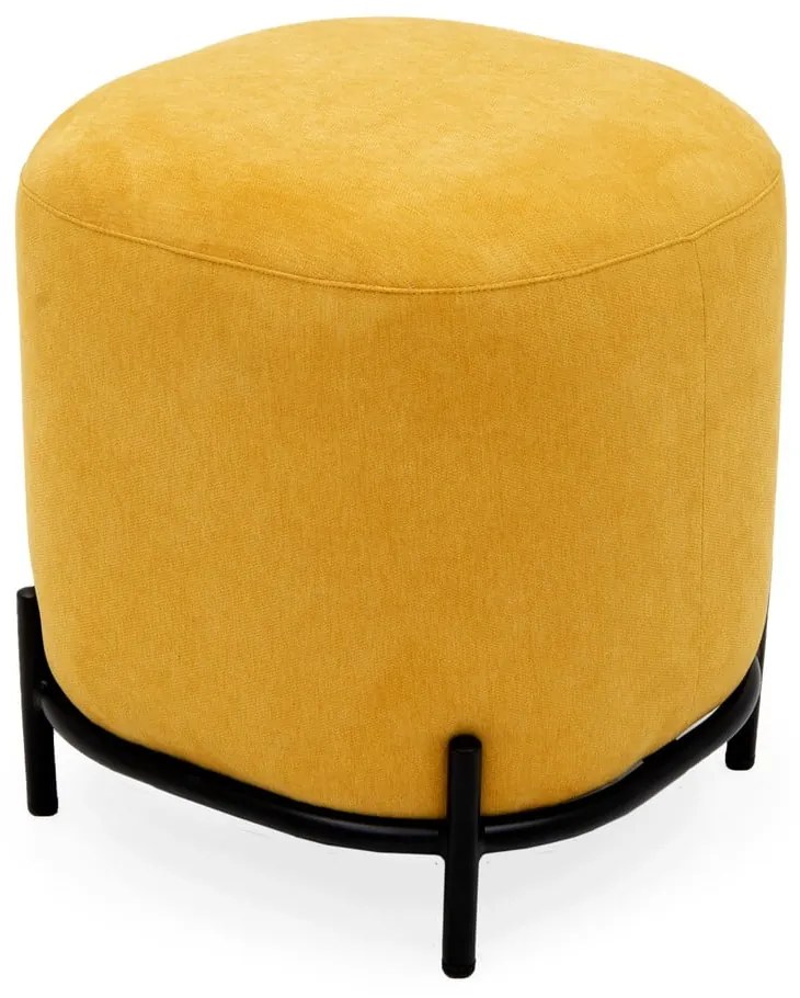 Żółty puf Tenzo Harry, ø 42 cm