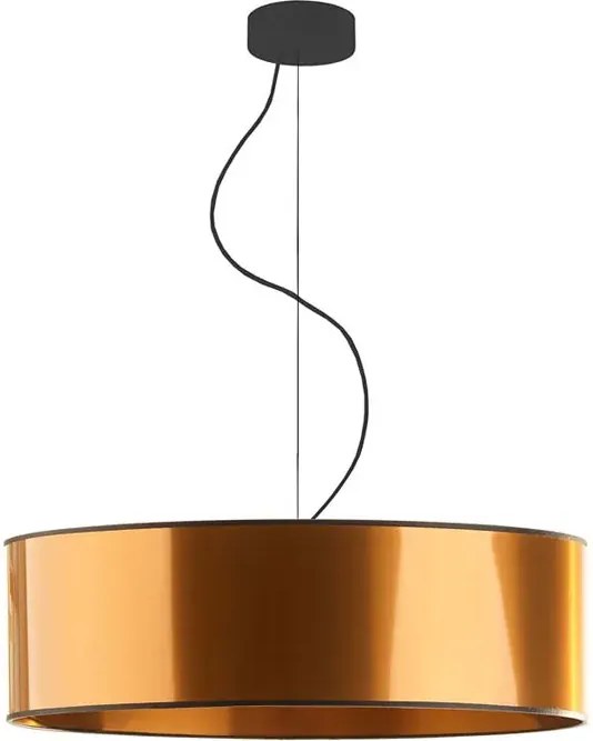 Miedziany okrągły żyrandol w stylu glamour 60 cm - 3X EX856 P6-M75