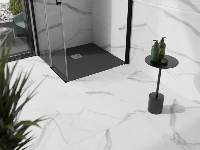 Mexen Stone+ brodzik kompozytowy kwadratowy 70 x 70 cm, antracyt - 44717070