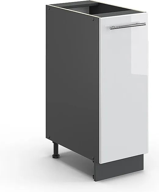 Szafka apteczna biały wysoki połysk 30x51.6x82 fame-line