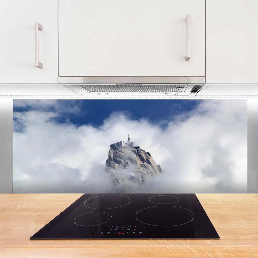 Panel Szklany do Kuchni Szczyty Nad Oceanem Chmur