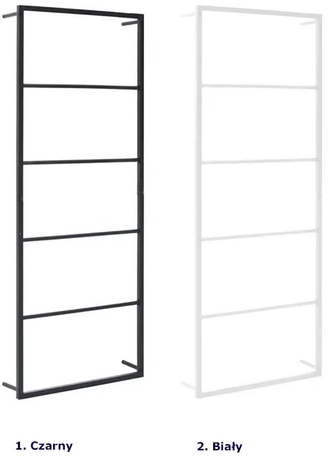 Wieszak Czarny Nowoczesny Łazienkowy Z6-P67