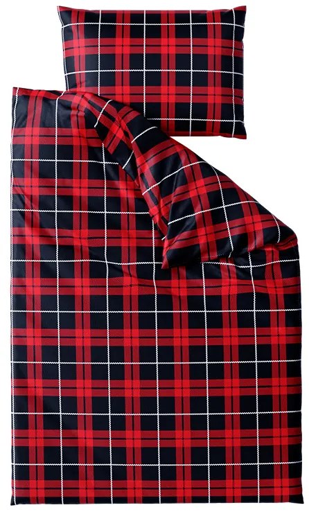 PrzytulneMieszkanie.pl PrzytulneMieszkanie.pl Pościel z mikropluszu ALBURY czerwona Rozmiar pościeli: 70 x 90 cm | 140 x 220 cm