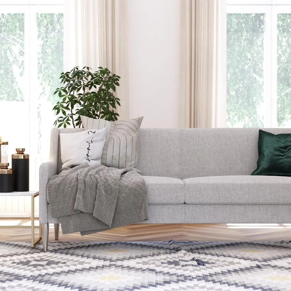 Szara sofa 190 cm Virginia – CosmoLiving by Cosmopolitan