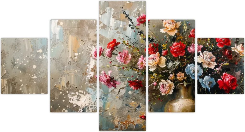 Obraz - Wazon z kwiatami (125x70 cm)