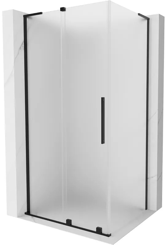 Mexen Velar L kabina prysznicowa rozsuwana 120 x 70 cm, szron, czarna - 871-120-070-33-70