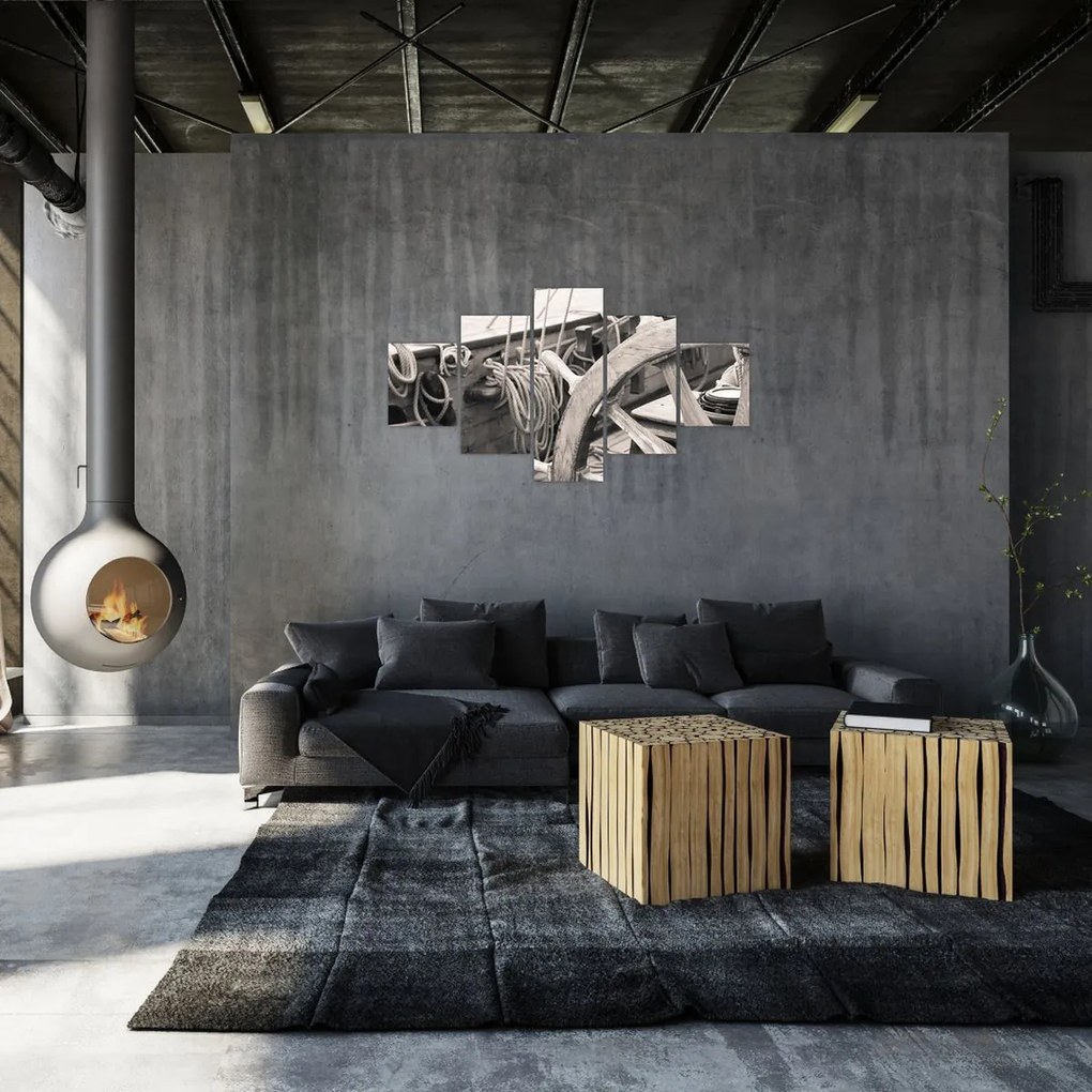 Obraz - Ster do żaglówki (125x70 cm)