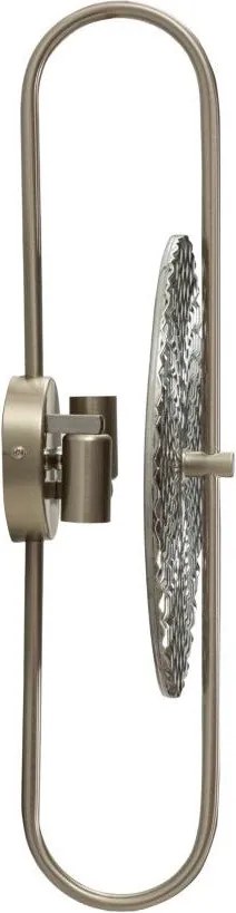 Metalowy kinkiet w kolorze srebra Silvery – Mauro Ferretti