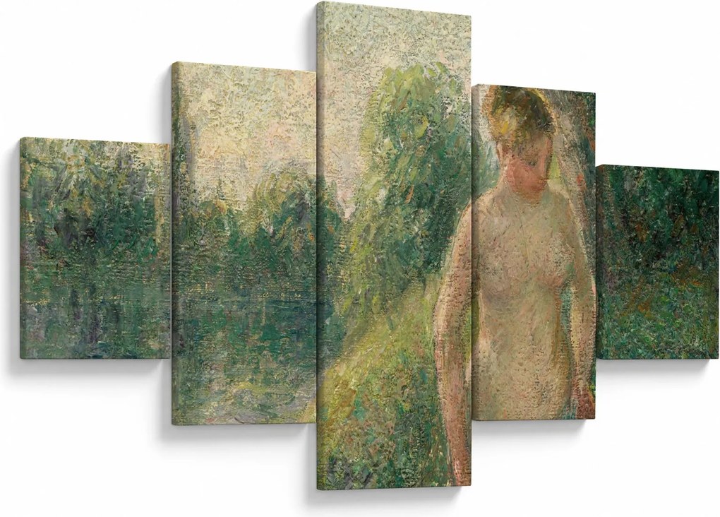 Obraz - Camille Pissarro, The Bather, reprodukcje (125x70 cm)
