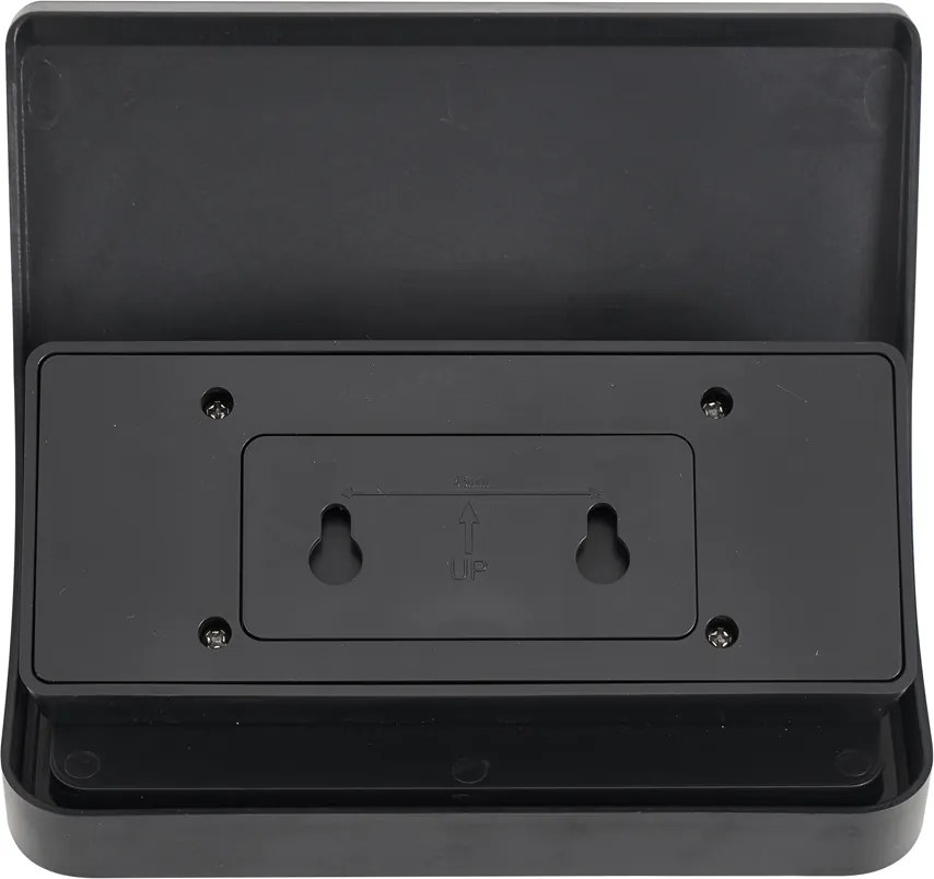 Zewnętrzna lampa ścienna czarna z LED IP54 z czujnikiem ruchu solarna - Floody