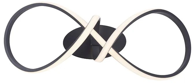 Lampa wisząca czarna 61 cm 3-stopniowy ściemniacz w komplecie z LED - Viola DueDesignerski Oswietlenie wewnetrzne