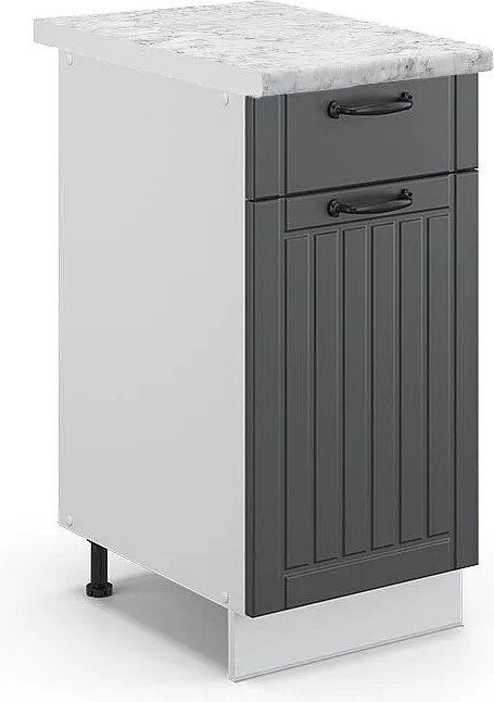 Szafka dolna do kuchni antracytowy domek wiejski 40x60x82 fame-line