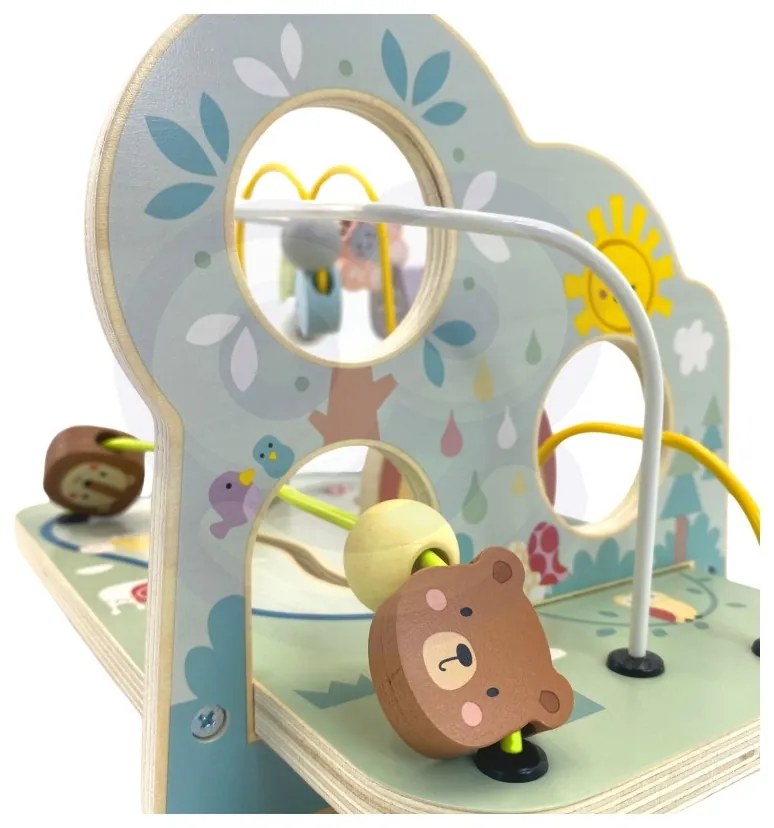 Tooky toy drewniana pętla motoryczna leśny labirynt