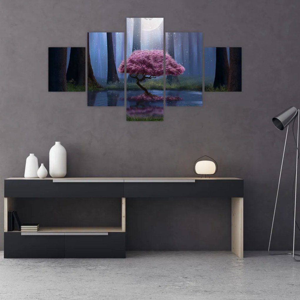 Obraz - Magiczna noc (125x70 cm)