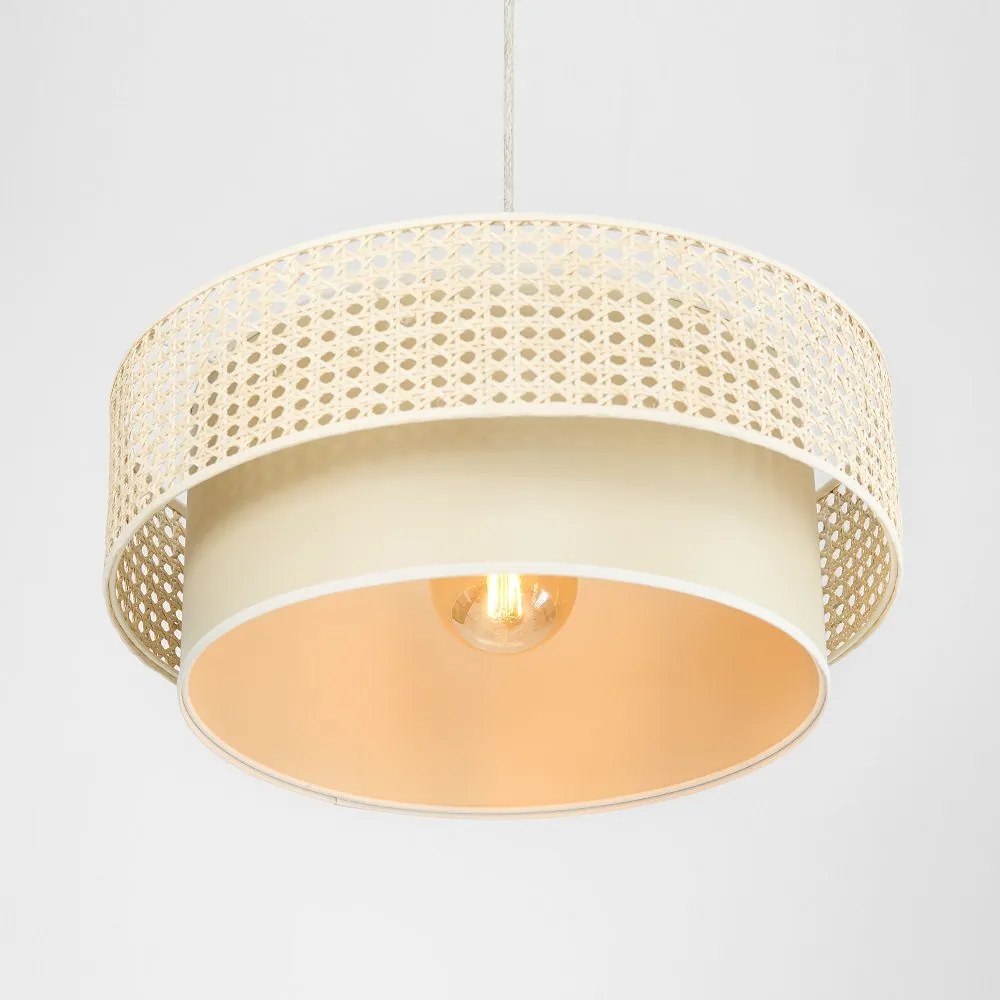 Lampa wisząca Jakarta z naturalnego rattanu