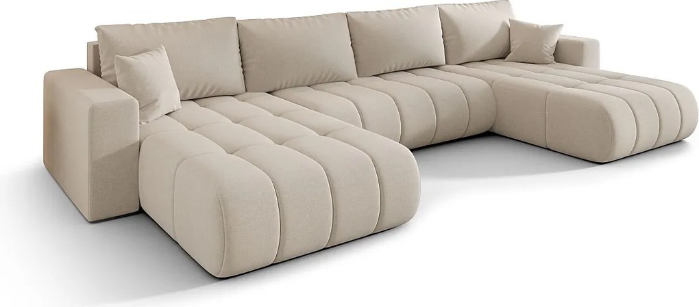 BEDANTE narożnik z funkcją spania MILO U PREMIUM Wind 05 Przestronny narożnik w kształcie litery U z funkcją spania