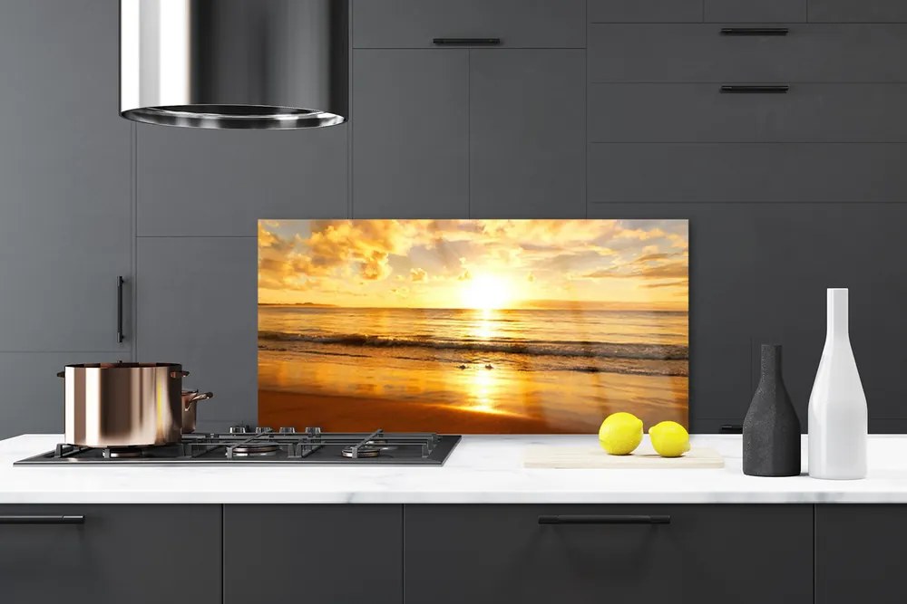 Panel Kuchenny Odblaski Słońca na Falach