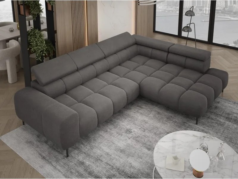 Narożnik PLAZA L Prawostronny w tkaninie Promocyjnej APHRODITE 22 WERSAL