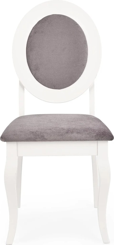 Białe krzesło do jadalni w stylu Retro Barock