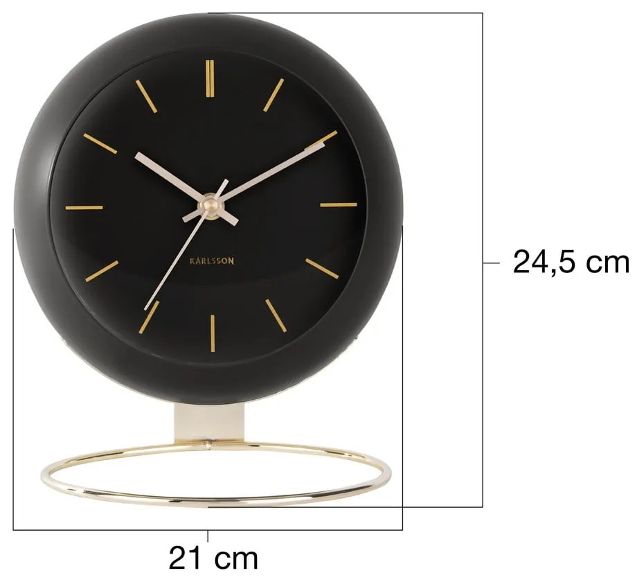 Zegar stołowy ø 21 cm Globe – Karlsson