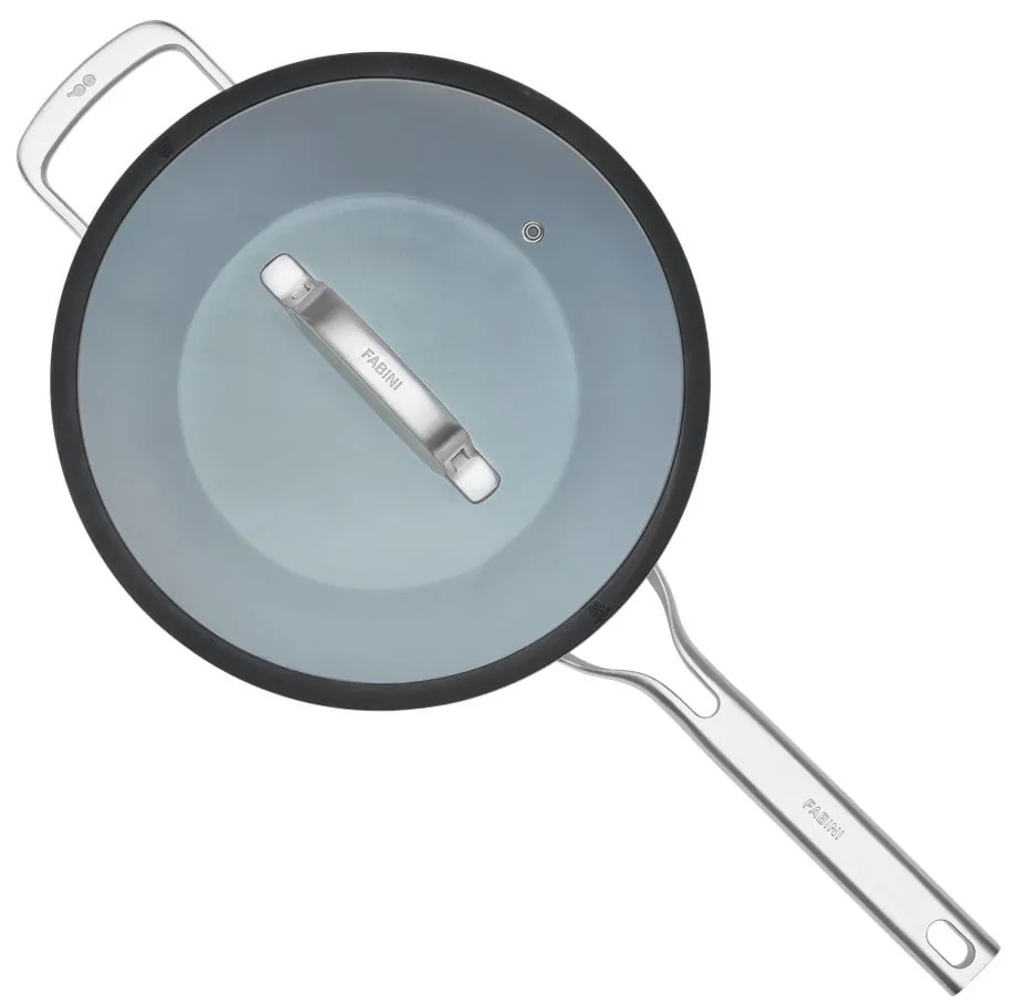 Patelnia z pokrywką/z powłoką ceramiczną wok ø 28 cm Meda 3.0 – FABINI