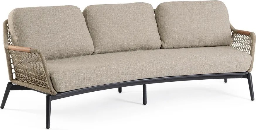 Jasnobrązowa sofa ogrodowa z litego drewna akacjowego Eulero – Bizzotto