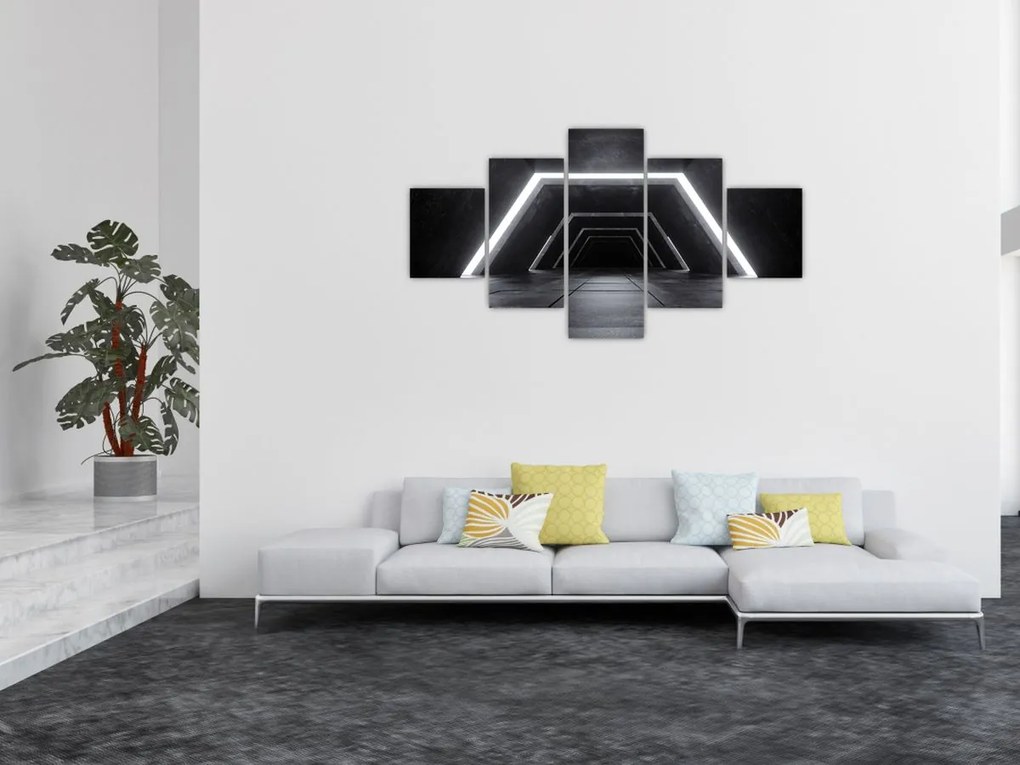 Obraz - Futurystyczny tunel (125x70 cm)
