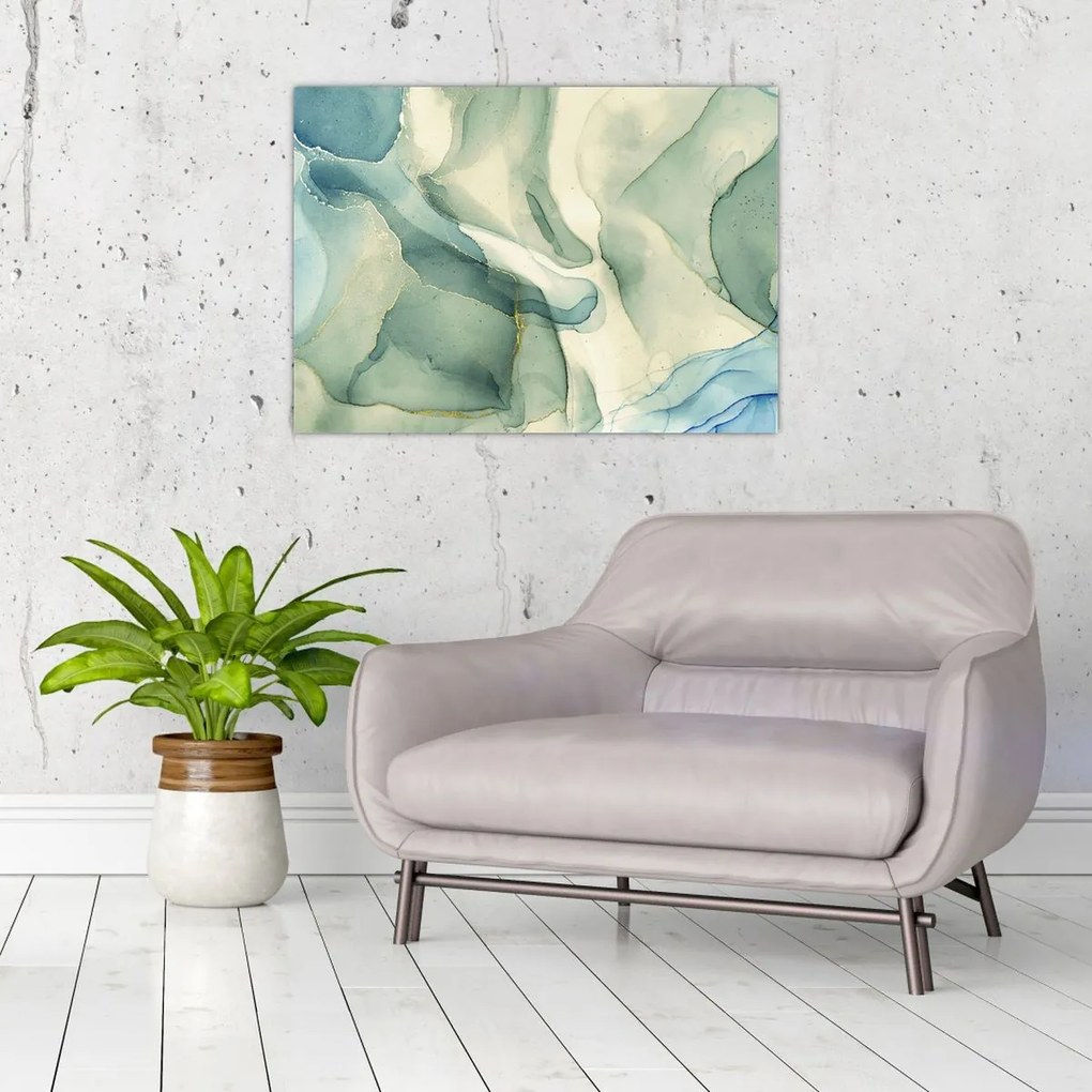 Obraz - Atramentowa abstracja (70x50 cm)