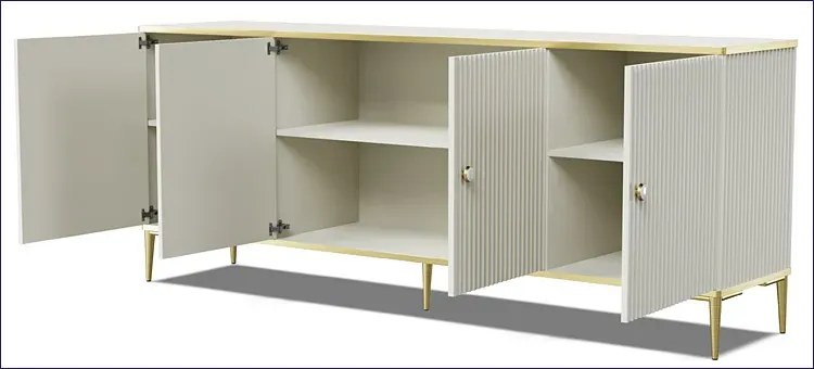 Lamelowa komoda cashmere - Olbia 3X