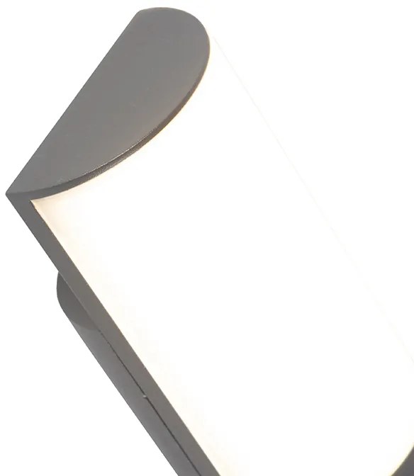 Zewnetrzna Nowoczesna lampa ścienna zewnętrzna ciemnoszara z LED - Harry Nowoczesny Oswietlenie zewnetrzne