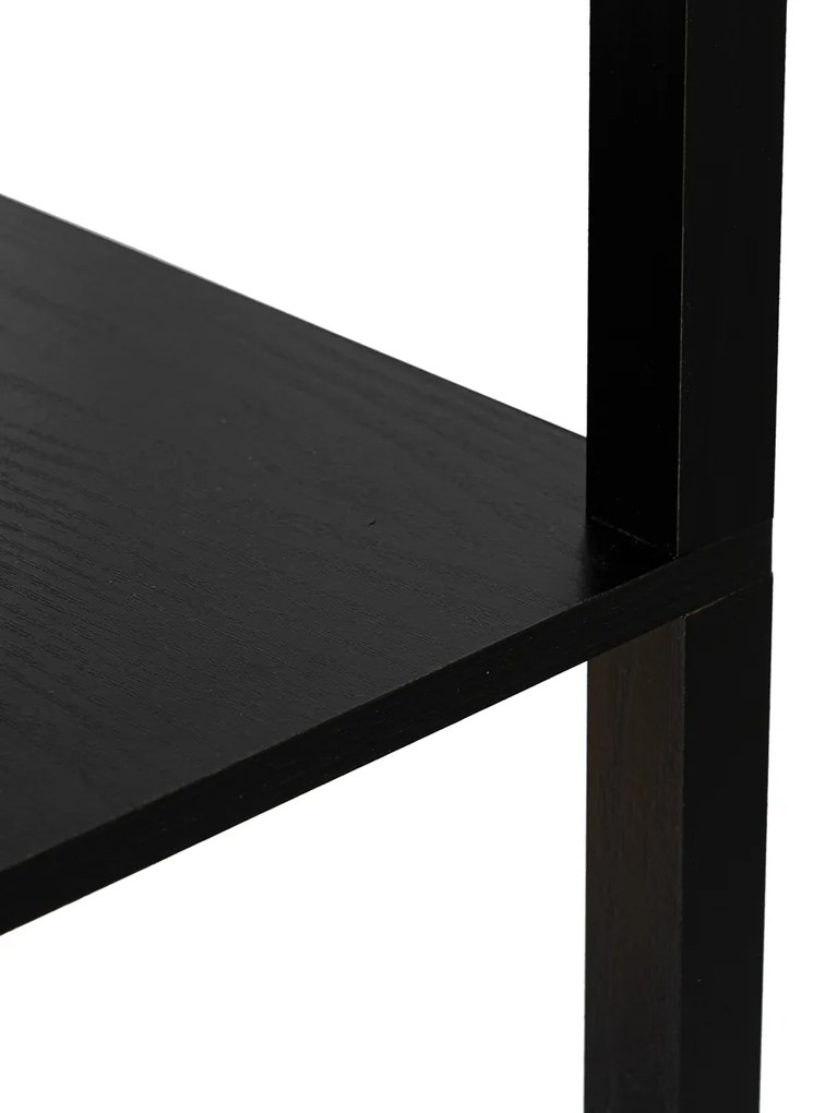 Designerska lampa podłogowa czarna w komplecie z diodą LED z 3-stopniową regulacją jasności - TiannaDesignerski Oswietlenie wewnetrzne