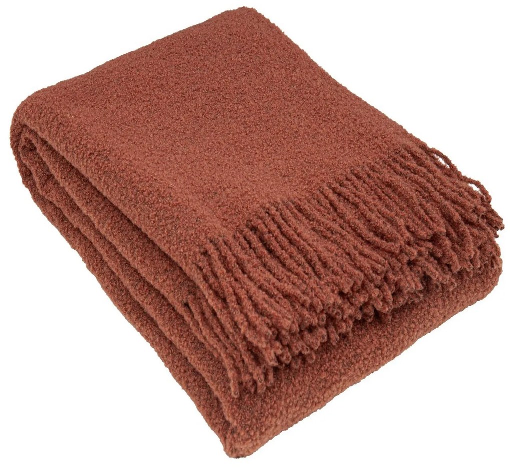 Pled Boucle 140x200cm cinnamon
