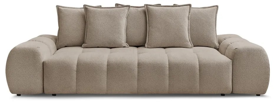 Szarobrązowa sofa z tkaniny szenilowej 278 cm Everest – Bobochic Paris