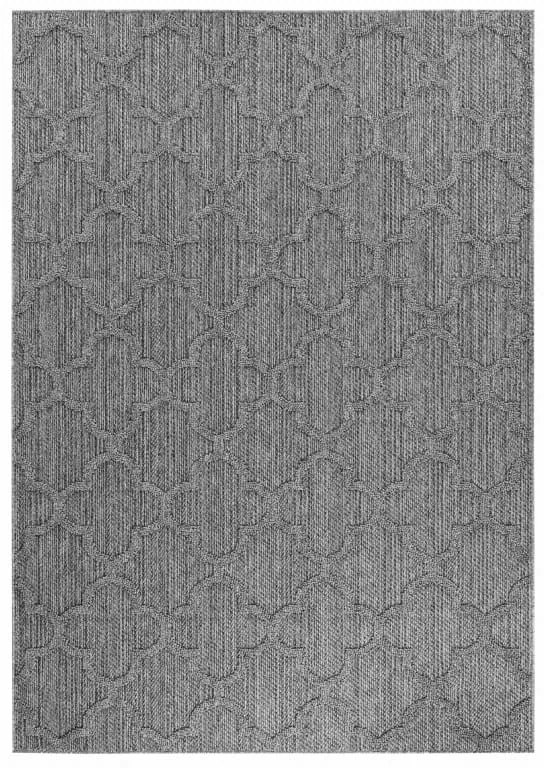 Dywan zewnętrzny sznurkowy Patara Koniczyna szary 240 cm x 340 cm